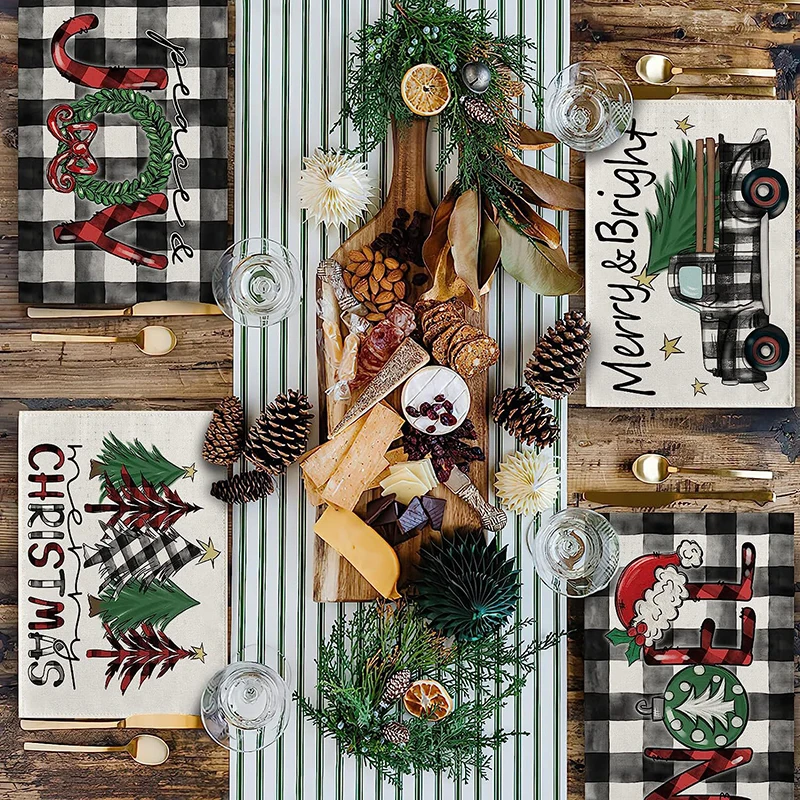 Manteles individuales con motivos navideños