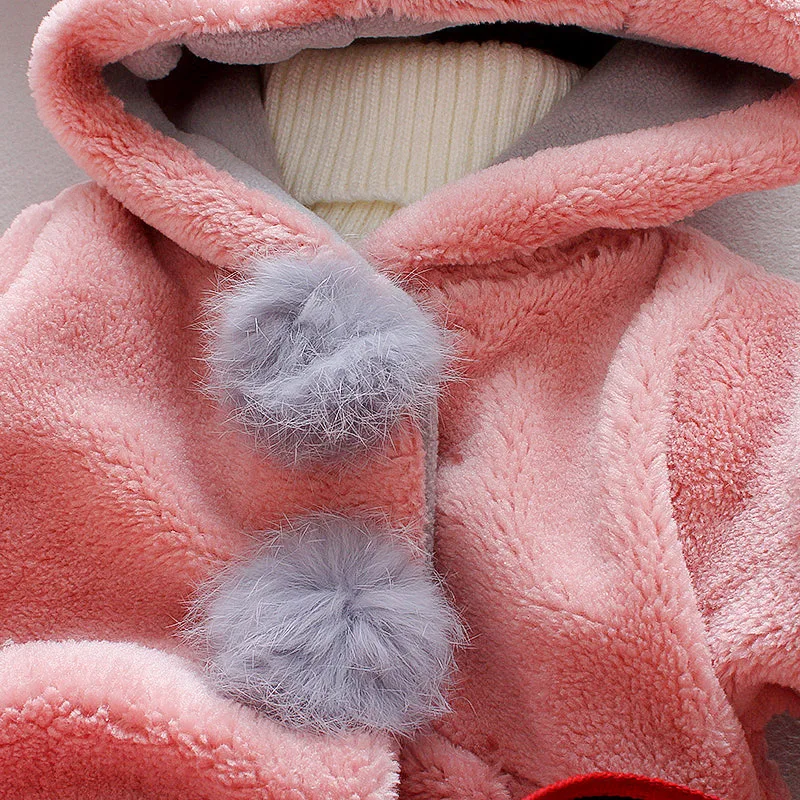 Abrigo de invierno con capucha y forro polar para niños - imagen 5