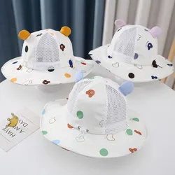Sombrero de pescador transpirable malla con osos para sol