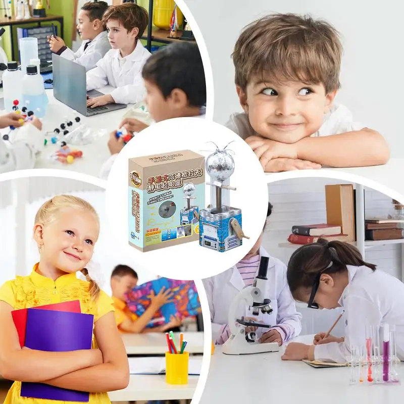 Generador manual para niños – Kit científico de electricidad - imagen 3