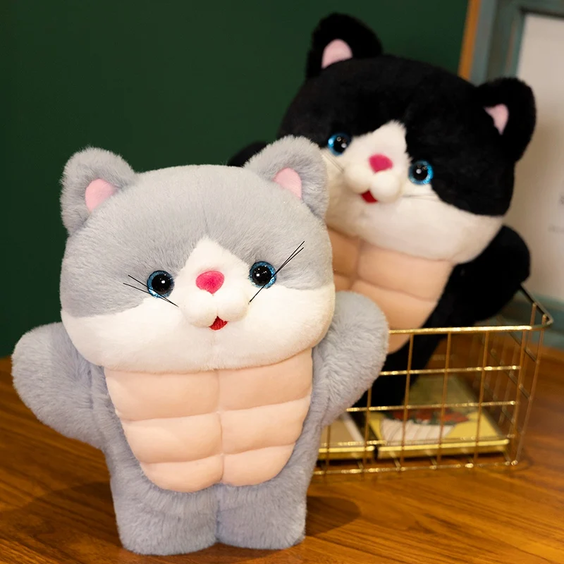 Peluche gato musculoso suave, ideal regalo de San Valentín - imagen 2