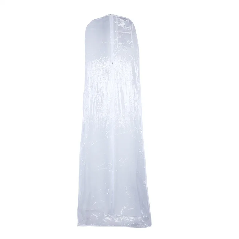 Funda antipolvo transparente para vestido de novia con cremallera