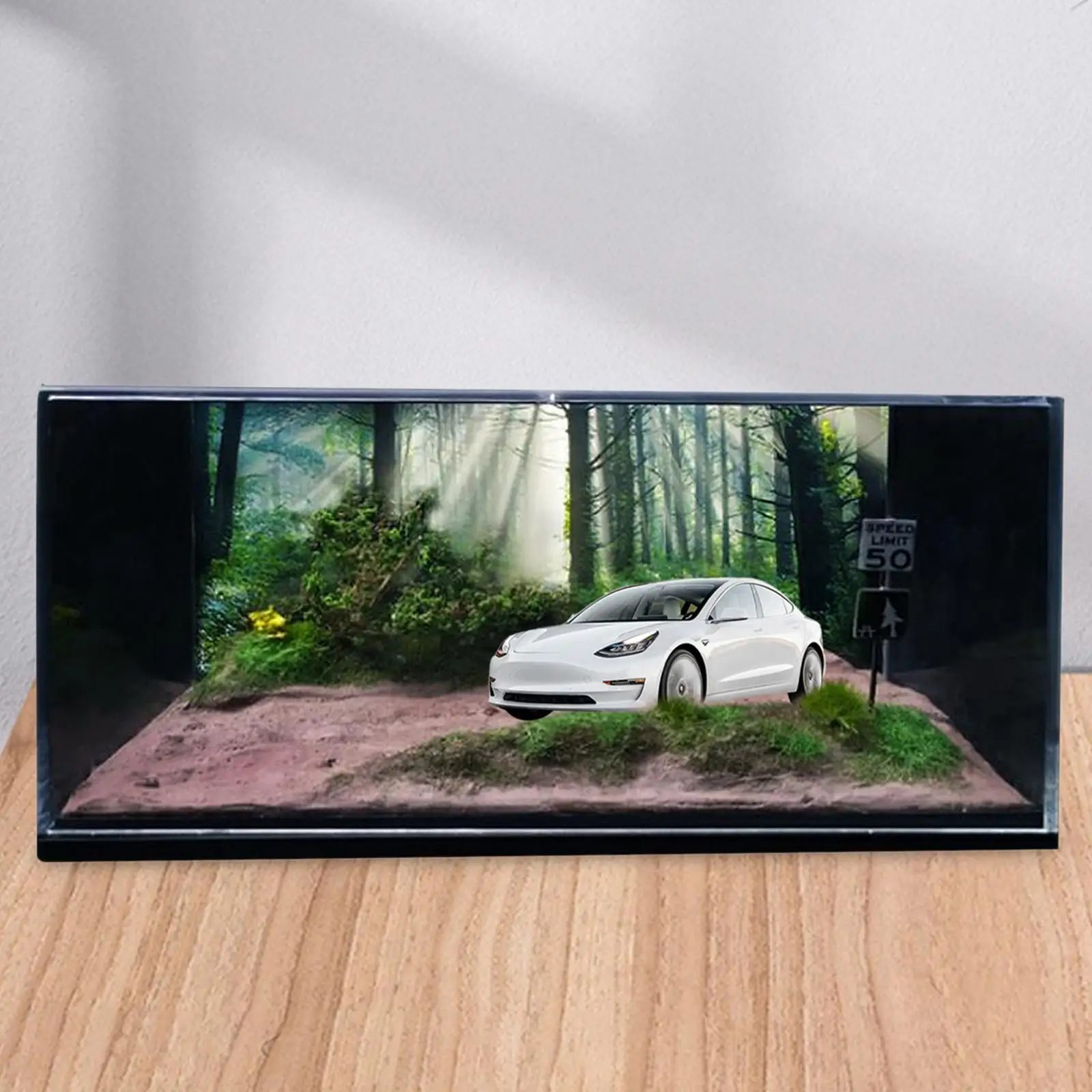 Diorama coche juguete con parking y escena para figuras de acción - imagen 5
