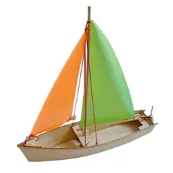 Rompecabezas 3D de madera para armar velero educativo infantil