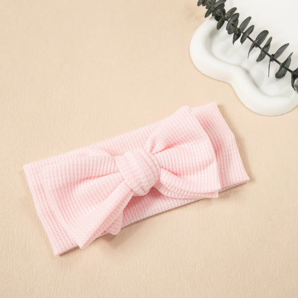 Diadema para niña con lazo liso y bandas elásticas suaves - imagen 5