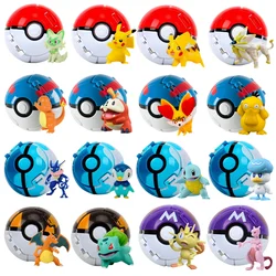 Figura de Pokémon Poké Ball tipo acción con Pikachu y Charizard