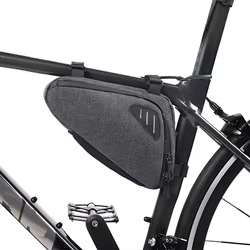 Bolsa triangular impermeable para bici montaña–Reflectante resistente