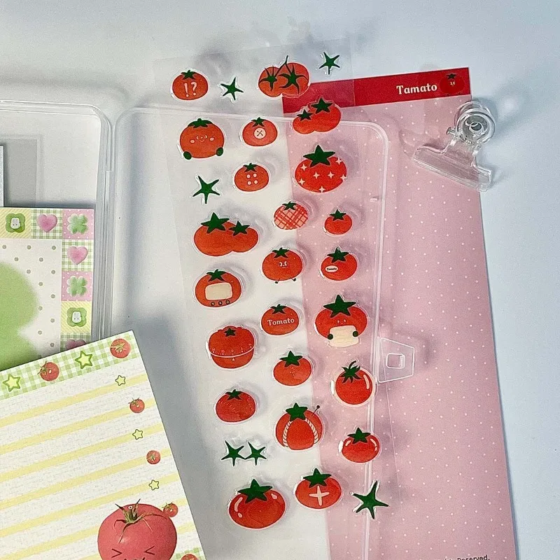 Pegatinas infantiles 3D de corazones para manualidades y diarios - imagen 2
