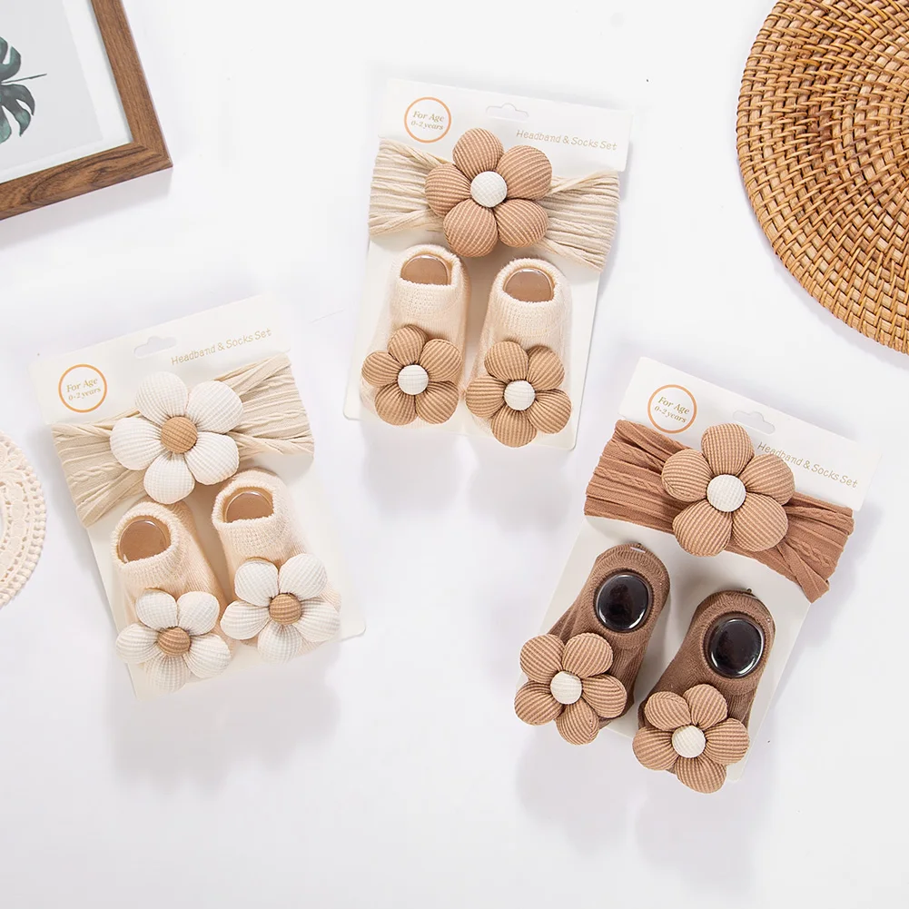 Diademas flores para bebé recién nacido – Diseño acanalado cute - imagen 3