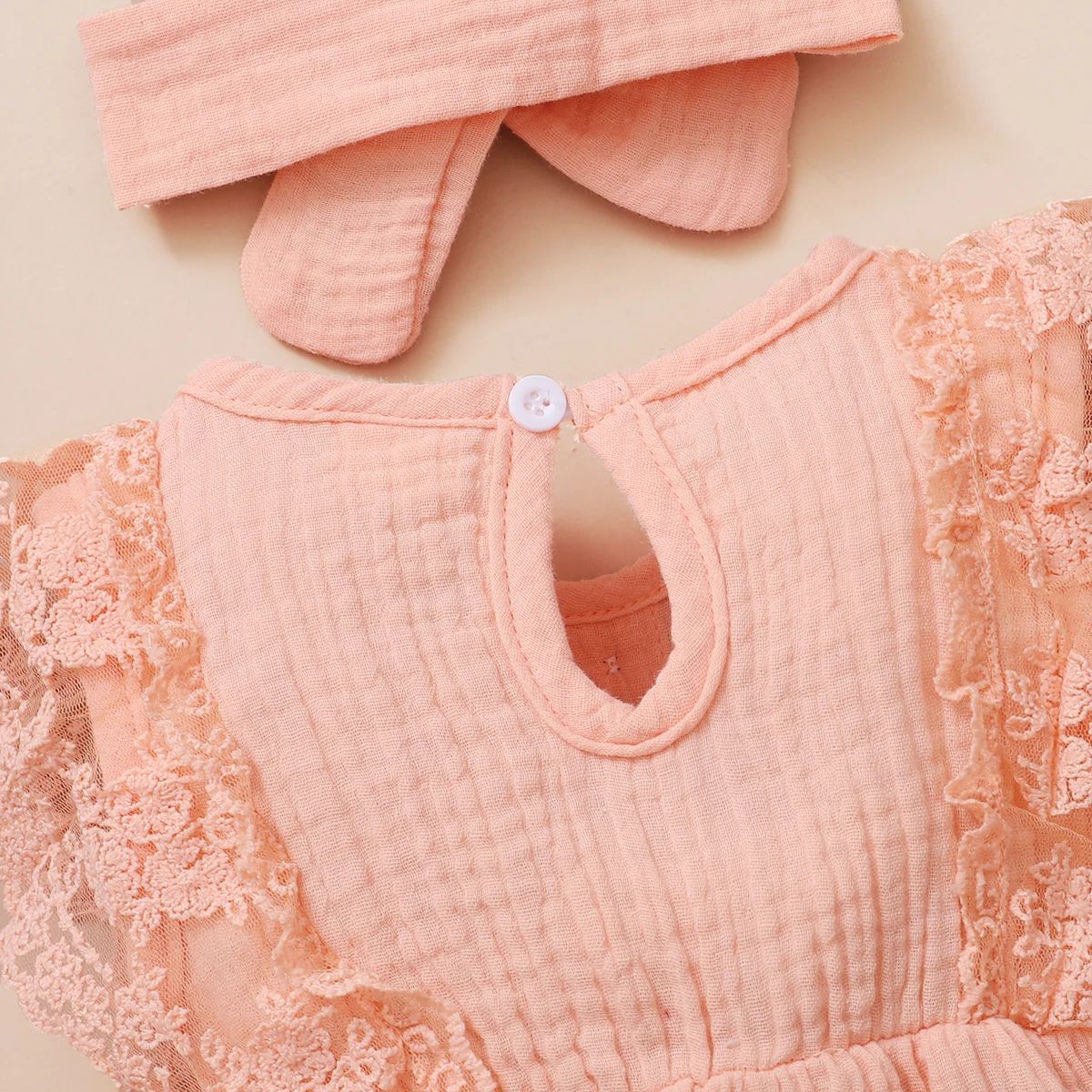 Body con encaje para niña - Pelele verano recién nacidos - imagen 4