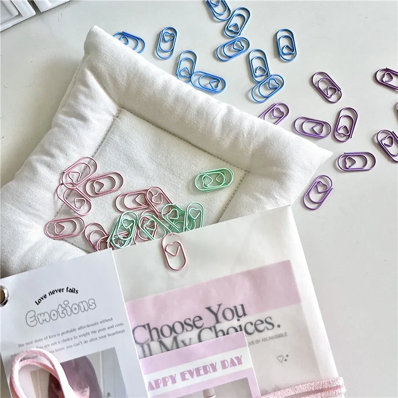 Marcapáginas infantiles con clips de corazón y diseño adorable - imagen 4