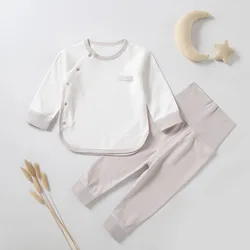 Pijama bebé de algodón con protección del vientre y cintura alta
