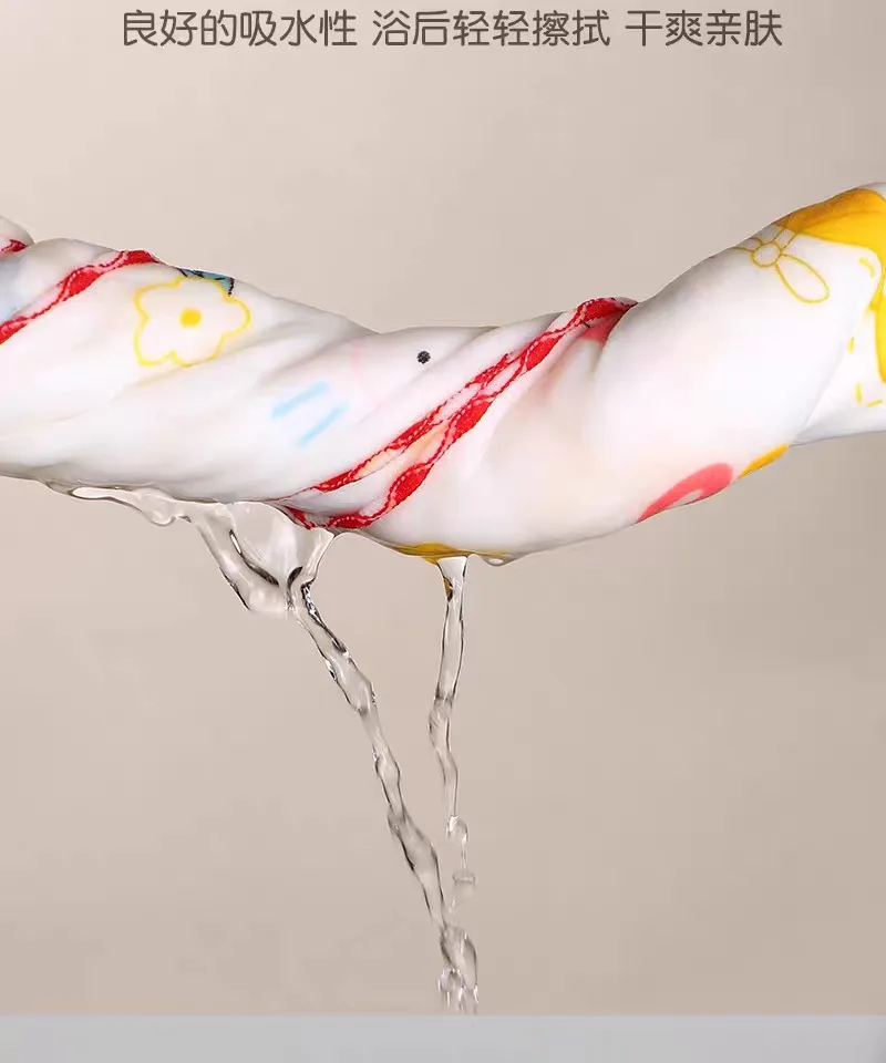 Albornoz de bebé recién nacido algodón absorbente para baño - imagen 3