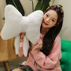 Almohada de peluche con lazo para asiento infantil suave cómoda