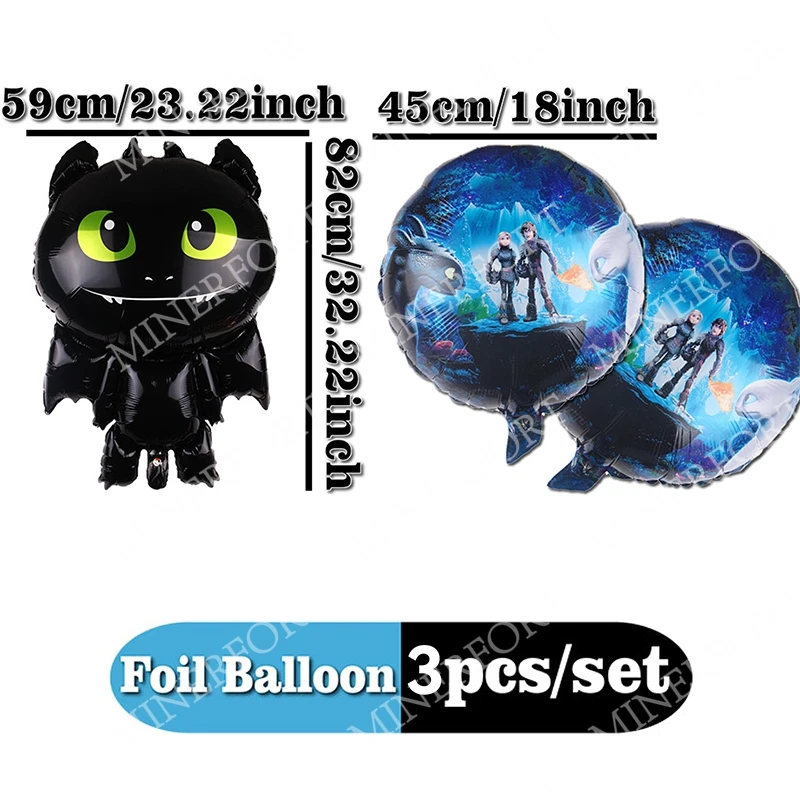 Globos de aluminio con temática Cómo entrenar a tu dragón - imagen 4