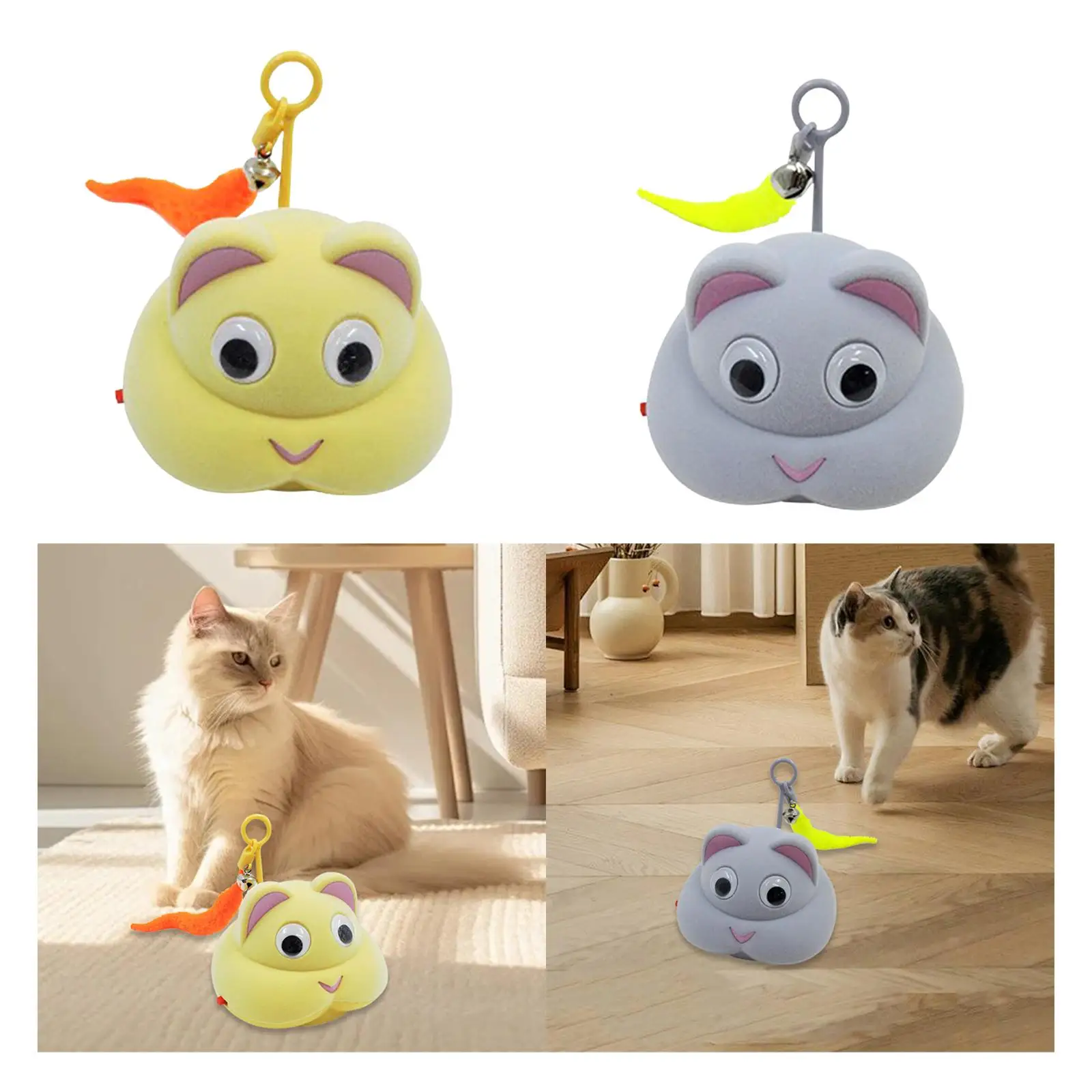 Juguete interactivo para gatos con ratón móvil contra aburrimiento - imagen 5