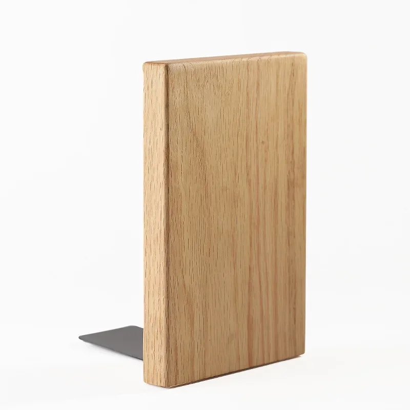 Sujetalibros madera natural infantil – Soporte escritorio niño - imagen 2