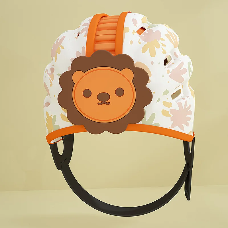 Gorro protector para bebé con dibujos de oso y conejo seguro - imagen 5