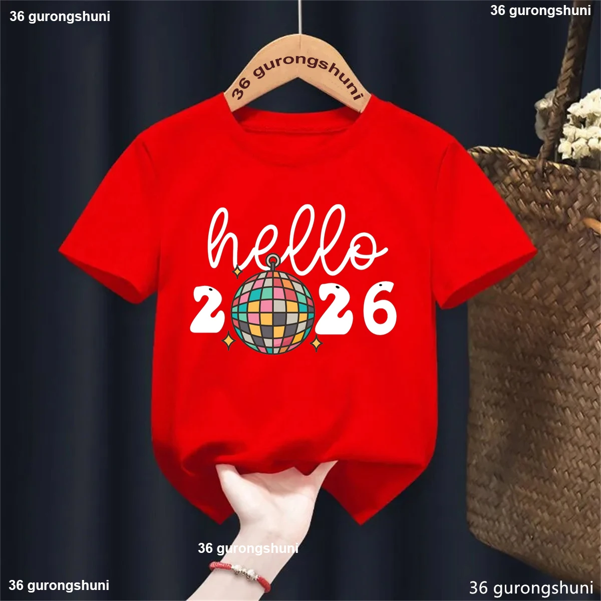 Camiseta infantil de manga corta para niños con diseño festivo - imagen 5