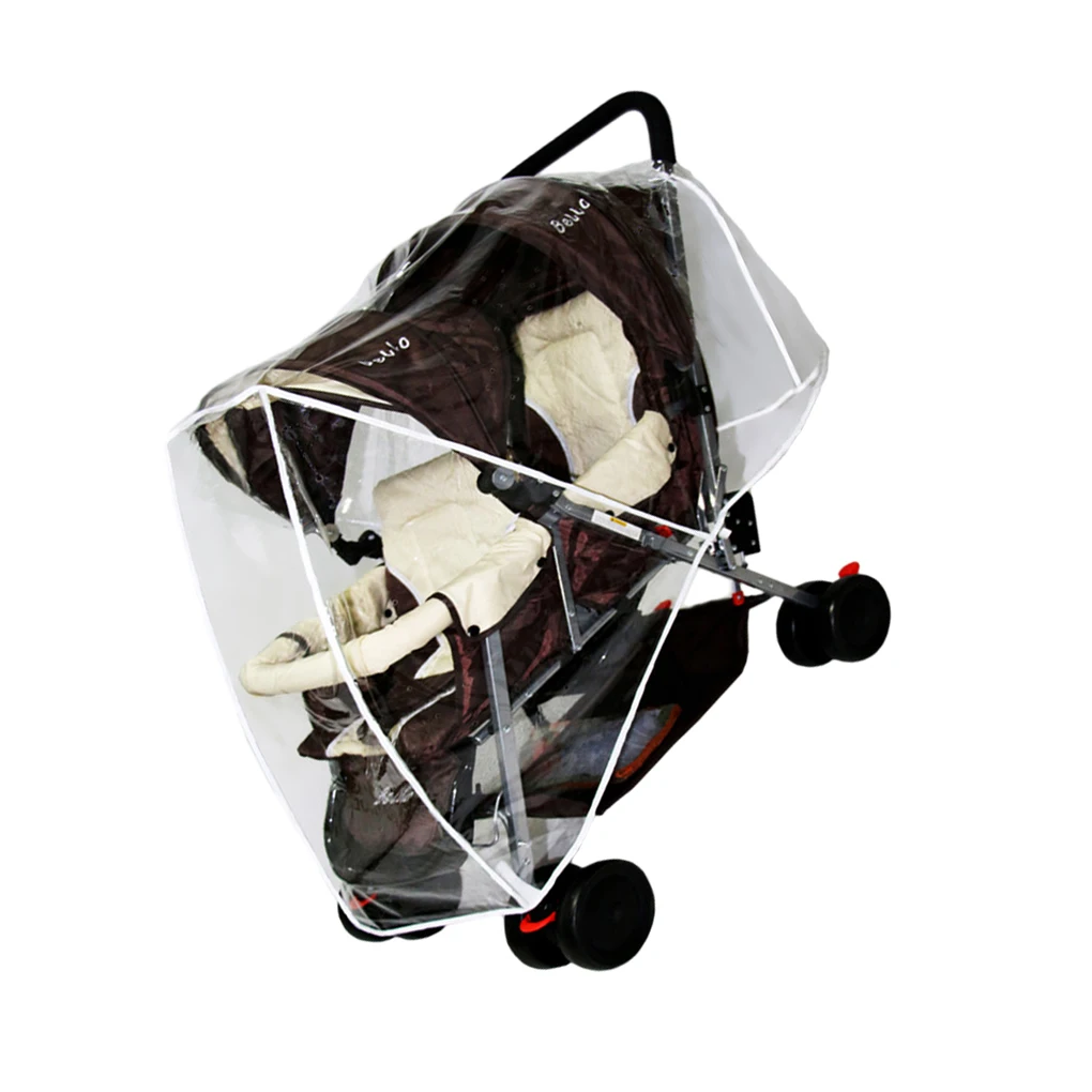 Cubierta impermeable universal para cochecito gemelos – Lluvia y polvo
