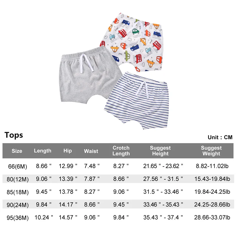 Haren pantalones cortos bebé algodón suave verano - imagen 5