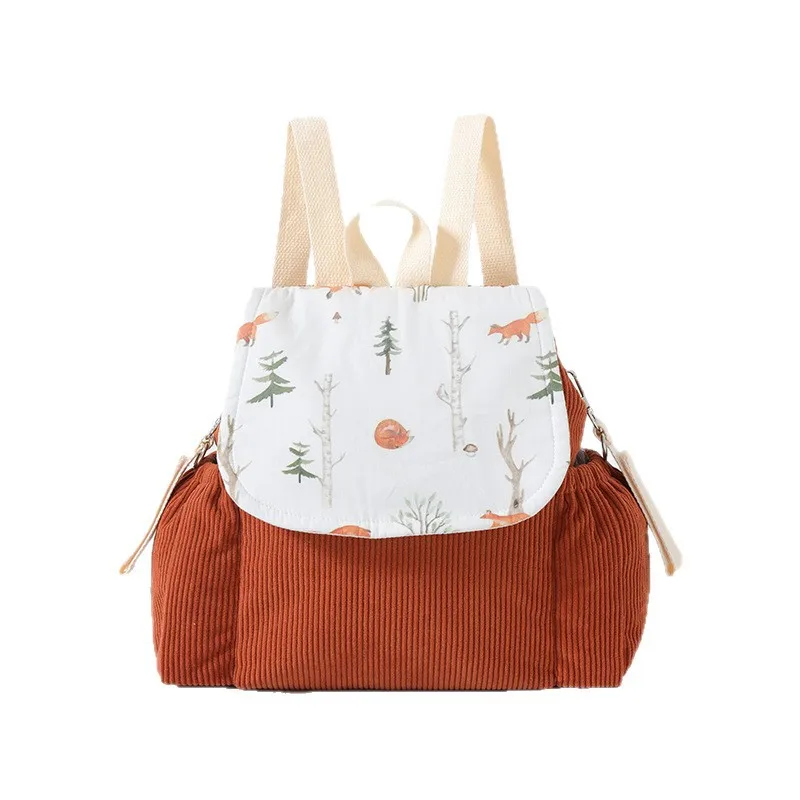 Mochila infantil de pana para guardería, bolso viaje cómodo - imagen 5