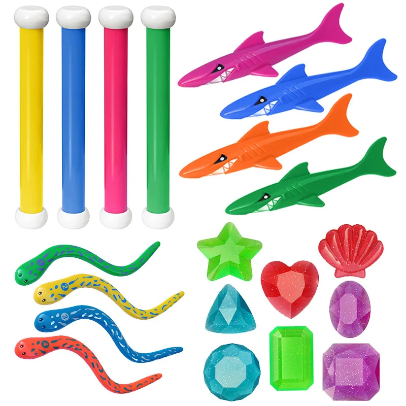 Juguetes de buceo multicolor para piscina con accesorios - imagen 4