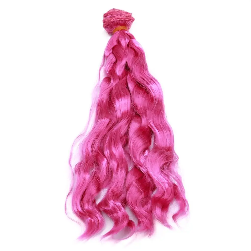 Cabello rizado para muñeca – Fibra de seda premium 1m - imagen 3