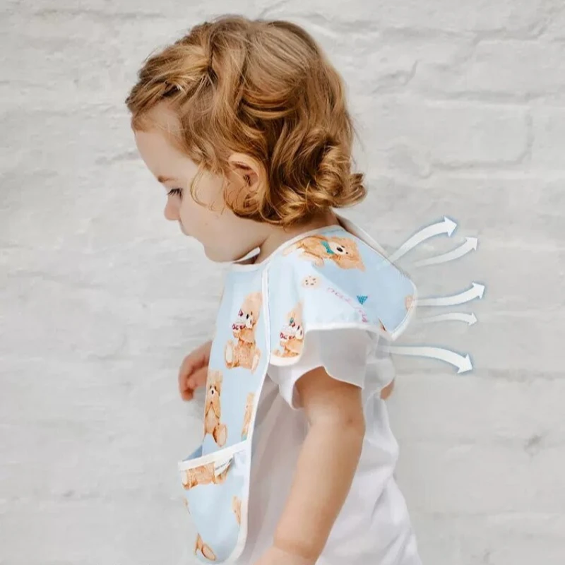 Baberos impermeables de eructar retro para bebés – animales bonitos