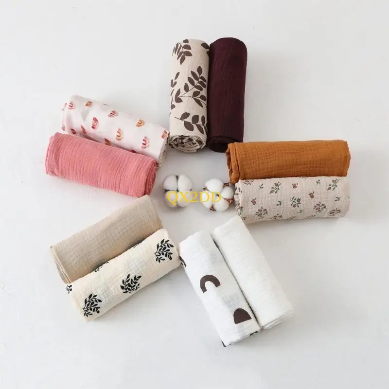 Manta bebé QX2D de animales suave para cuna, unisex