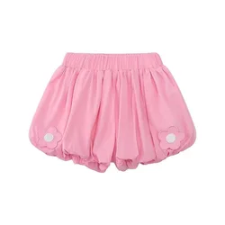 Pantalones cortos verano niña flores – Algodón orgánico suave