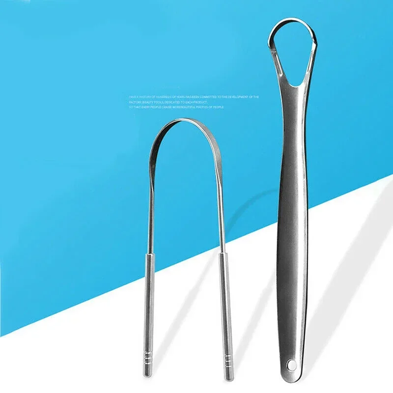 Limpiador de lengua de acero inoxidable para higiene bucal - imagen 5