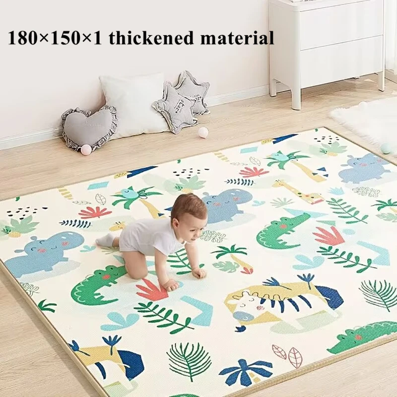 Alfombra de juego plegable no tóxica para gatear y gimnasio infantil - imagen 5