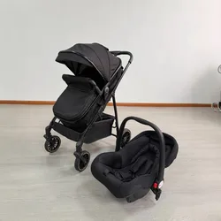Cochecito de bebé ligero plegable reclinable para sentarse y dormir