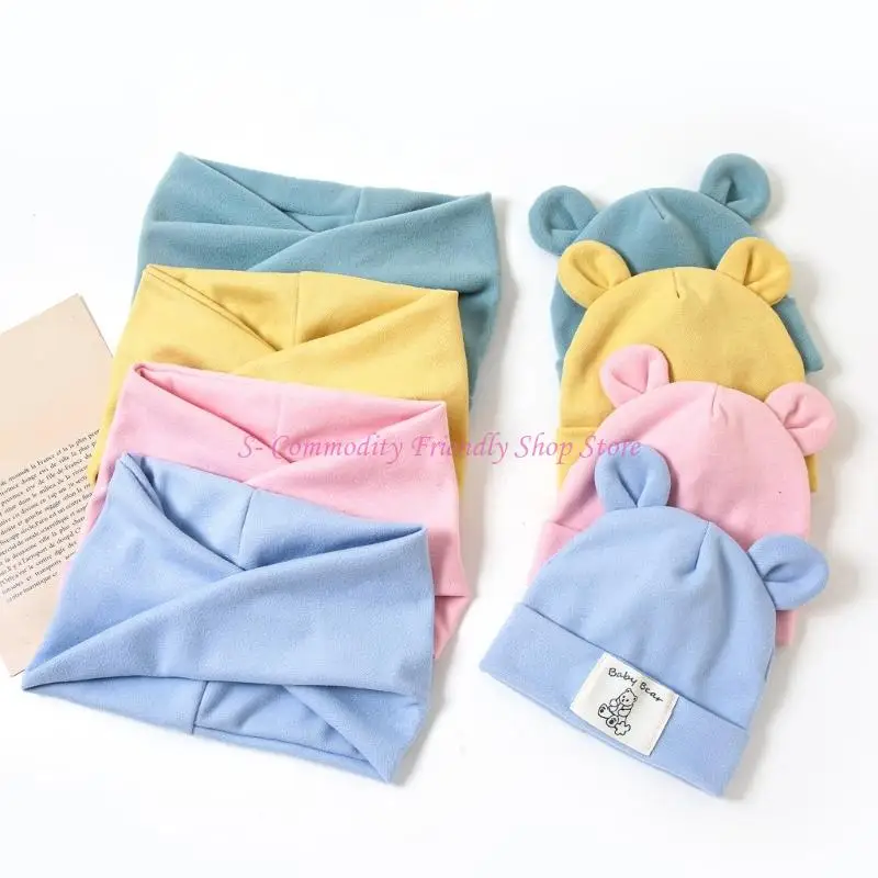 Conjunto accesorios de invierno para recién nacidos con pompones - imagen 4