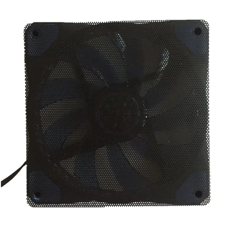 Filtro de polvo PVC negro para ventilador PC cortable a medida - imagen 4