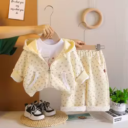 Chándal bebé con capucha para primavera y otoño, unisex