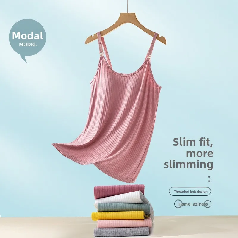 Camisola de lactancia para embarazo y posparto sin sujetador hogar - imagen 5