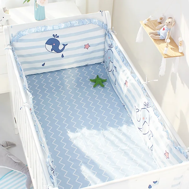 Ropa de cama de algodón para cuna: protector y sábanas suaves - imagen 3