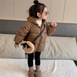 Abrigo cálido con capucha para niños y niñas de invierno