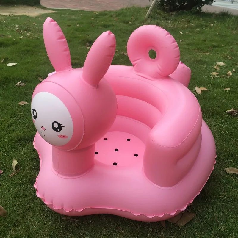 Asiento inflable para bebé con bomba integrada para viajar