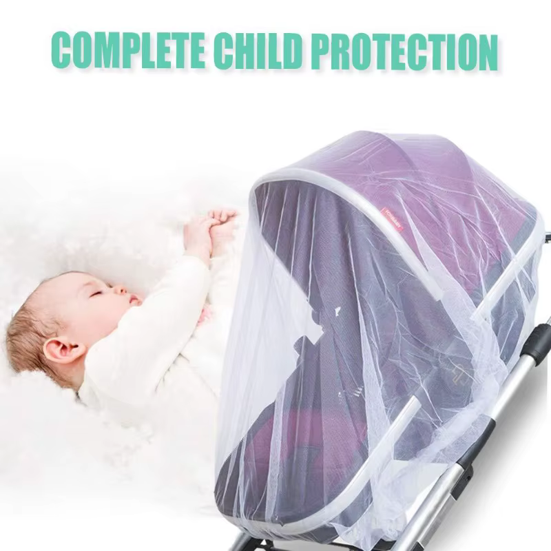 Mosquitera para cochecito de bebé – Protección completa antisuélo y viento
