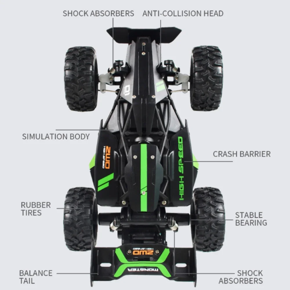 RC Drift coche teledirigido todoterreno de alta velocidad - imagen 4