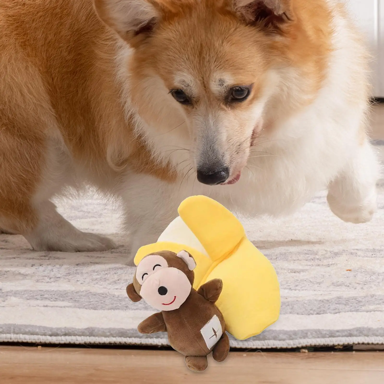Juguete chirriante para perros de peluche suave para masticar