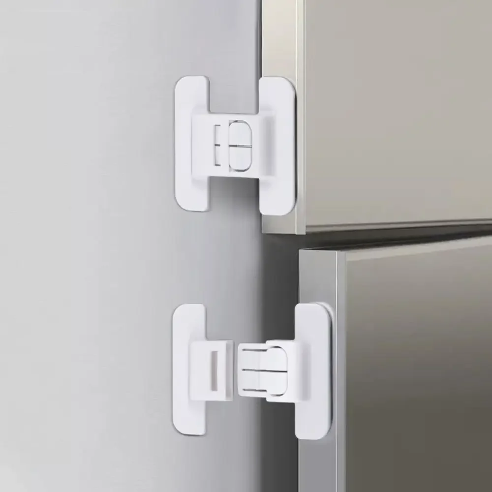 Cerradura de seguridad antiapertura para frigorífico ABS blanca - imagen 4