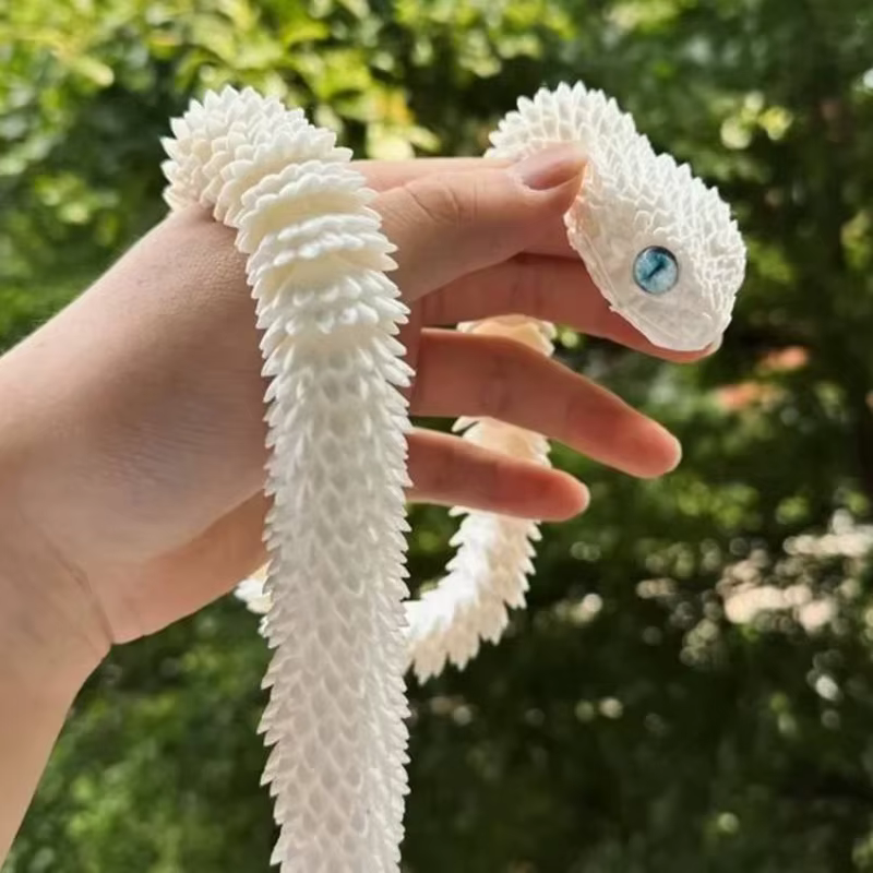 Serpiente articulada de juguete – Figura 3D realista para niños - imagen 5