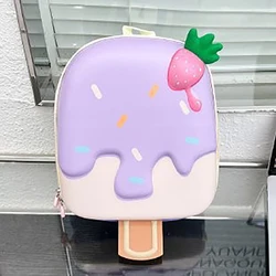 Mochila infantil paleta de helado pastel para uso diario preescolar