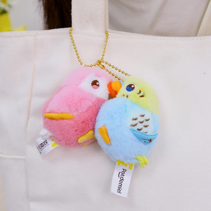 Peluche colgante de pájaros de dibujos animados, divertido - imagen 2