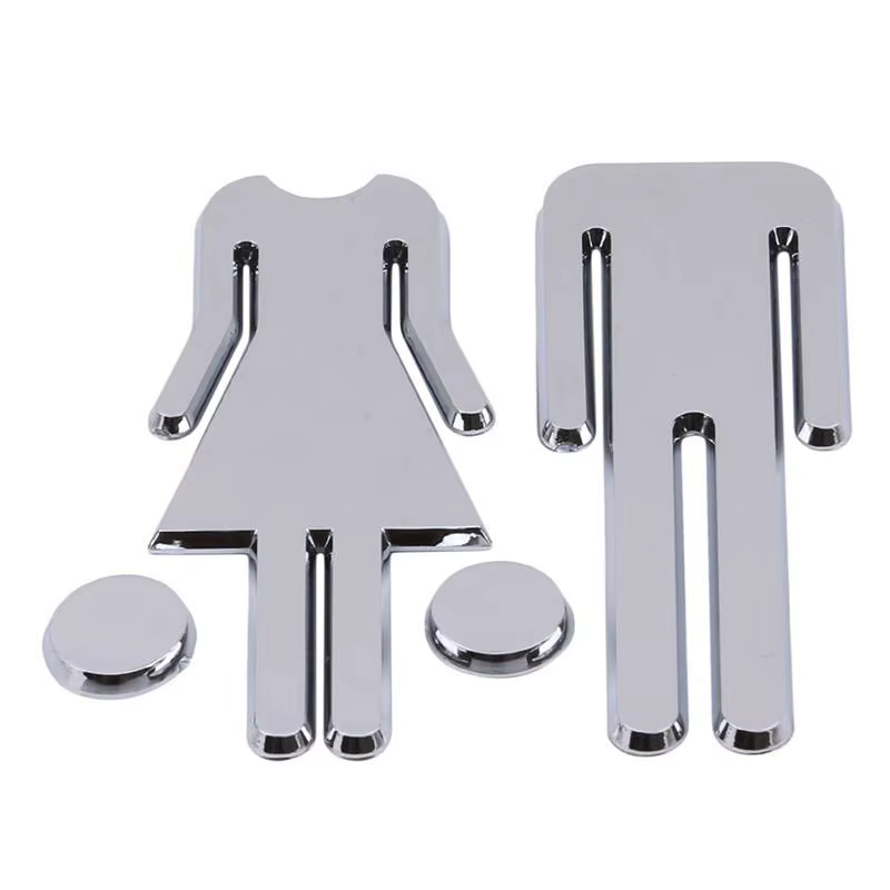 Letrero decorativo 3D con espejo acrílico para puerta infantil - imagen 2