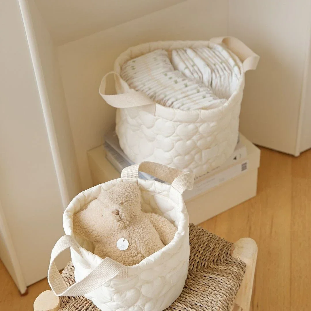 Bolsa organizadora para pañales de algodón: cuna, ropa y juguetes - imagen 2